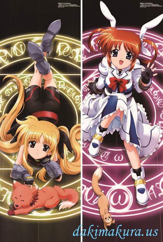 Magical Girl Lyrical Nanoha - Fate Testarossa - Nanoha Takamachi Anime Dakimakura Pillow Cover